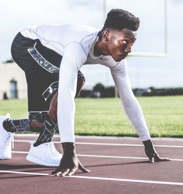 Man is going to have a run Man is running