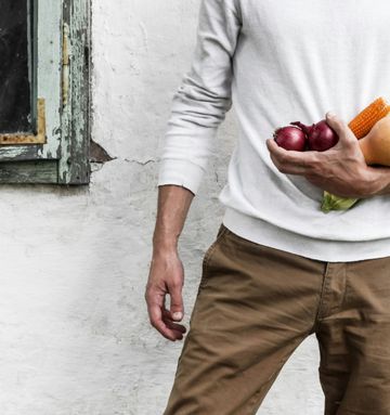 Man is going to cook a healthy meal for his intermittent fasting journey Man is going to cook a healthy meal for his IF journey